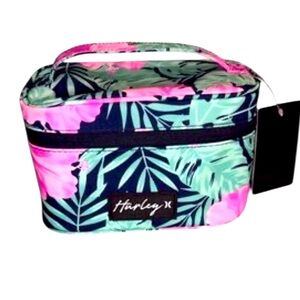 Hurley Tropical Print Cosmetic/Travel Bag